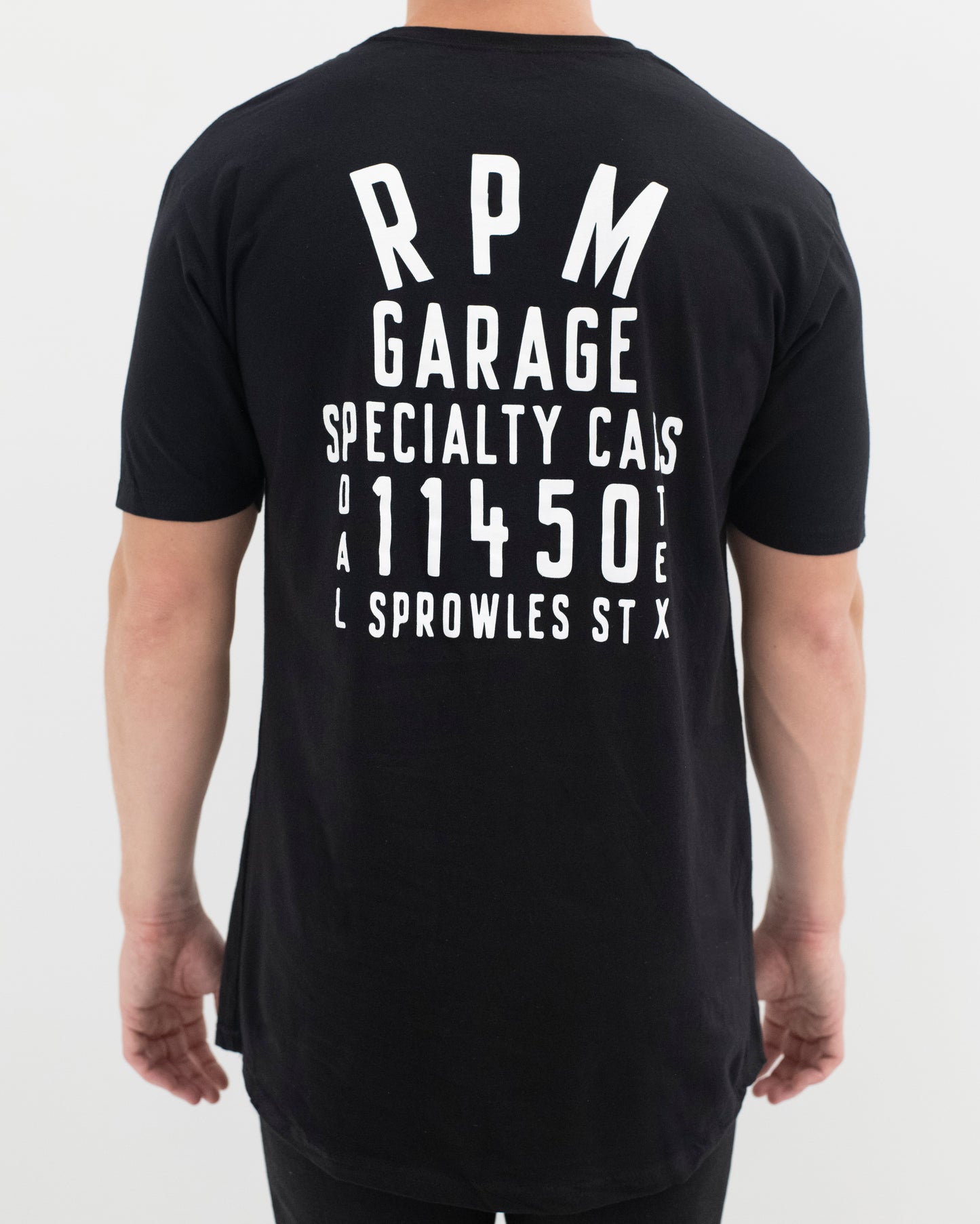 The RPM Garage Long Tee -Black